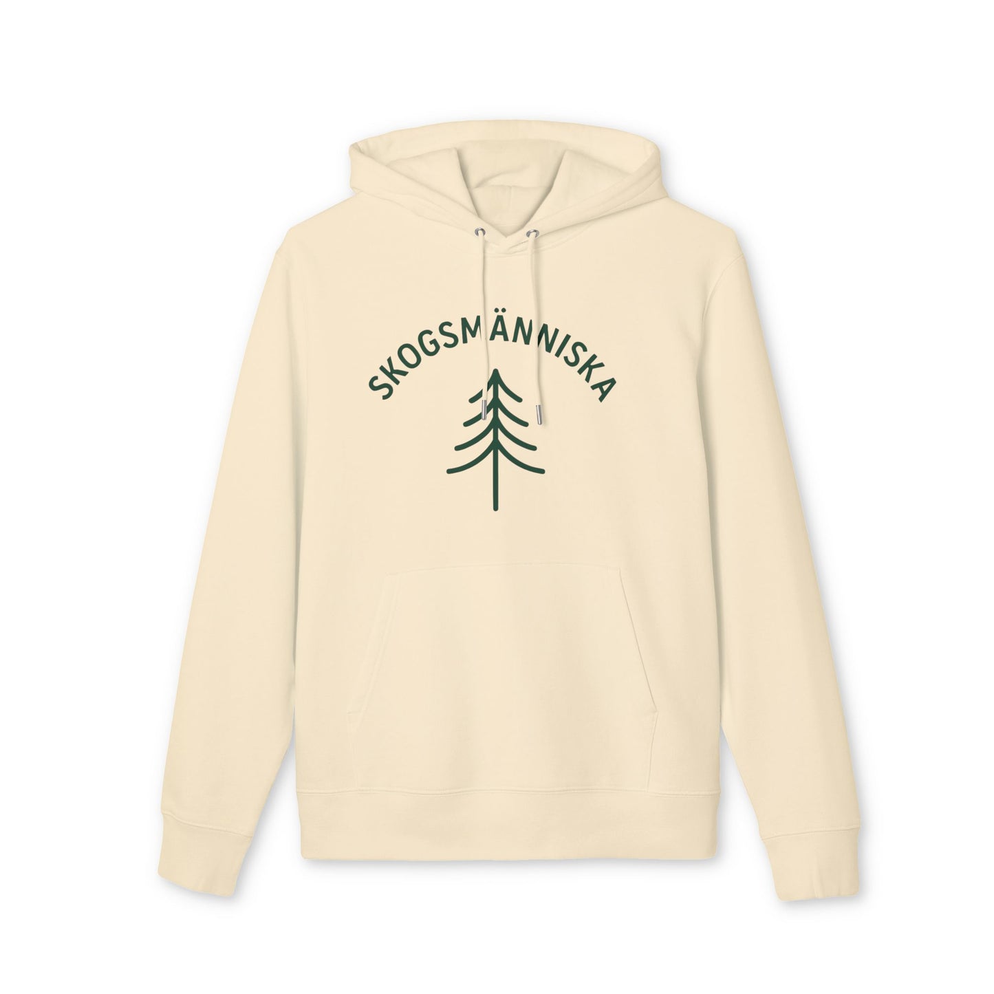 Skogsmänniska Nature-Inspired Hoodie, Cozy Sweatshirt for Outdoor Lovers, Perfect for Camping, Hiking, Gifts for Adventurers, Unisex Hoodie