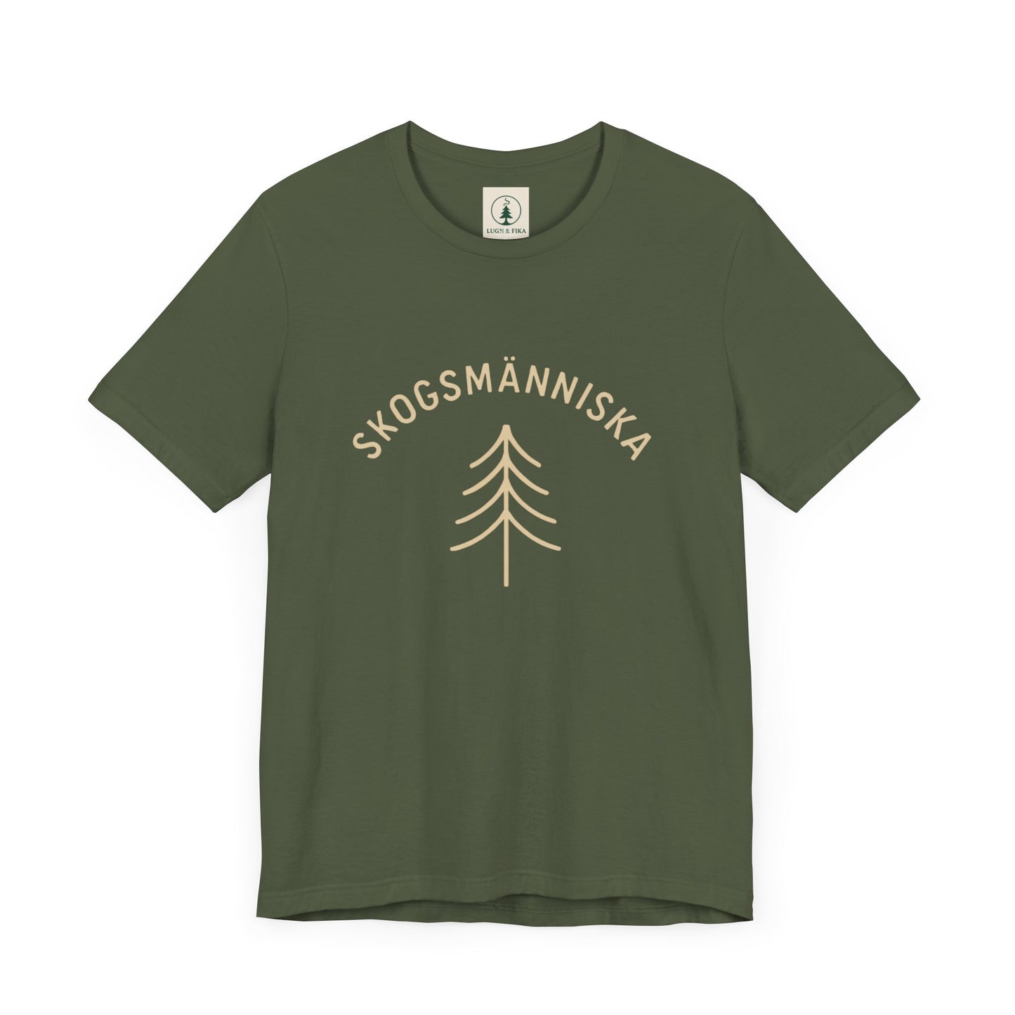 SkogsMänniskas Unisex Short Sleeve Tee – Nature-Inspired Casual Wear