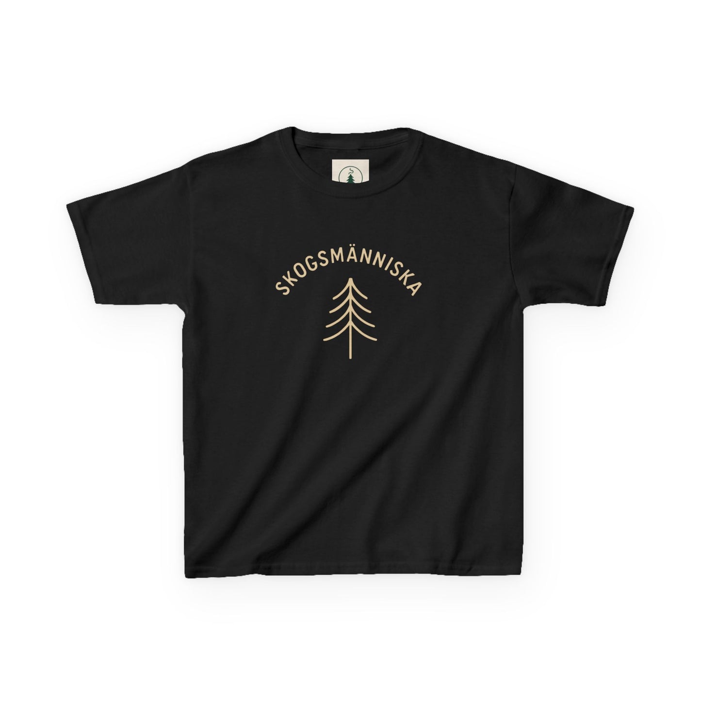 Skogsman Kids Tee - Nature-Inspired Heavy Cotton T-Shirt for Adventurous Young Explorers