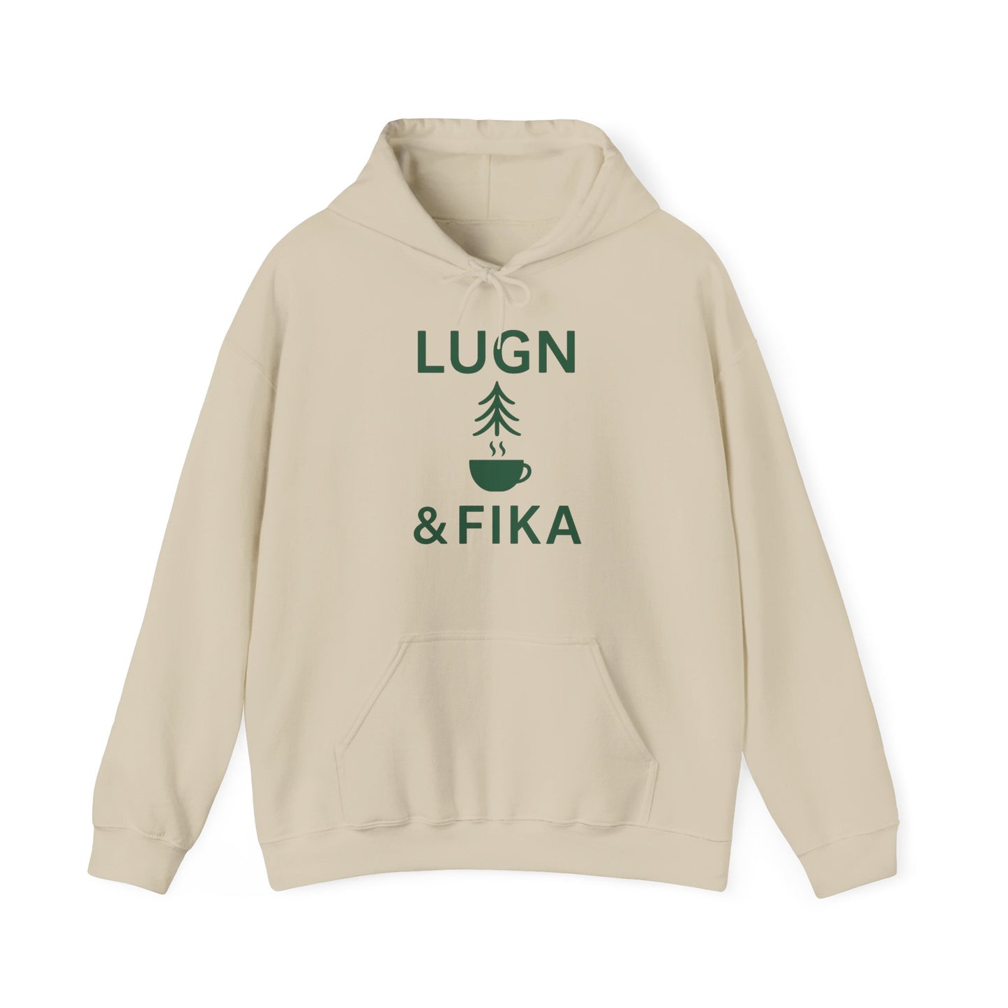Cozy Coffee Lover's Sweatshirt - Lugn & Fika Inspired, Unisex Hoodie, Gift for Coffee Enthusiasts, Perfect for Relaxing Days, Ideal for
