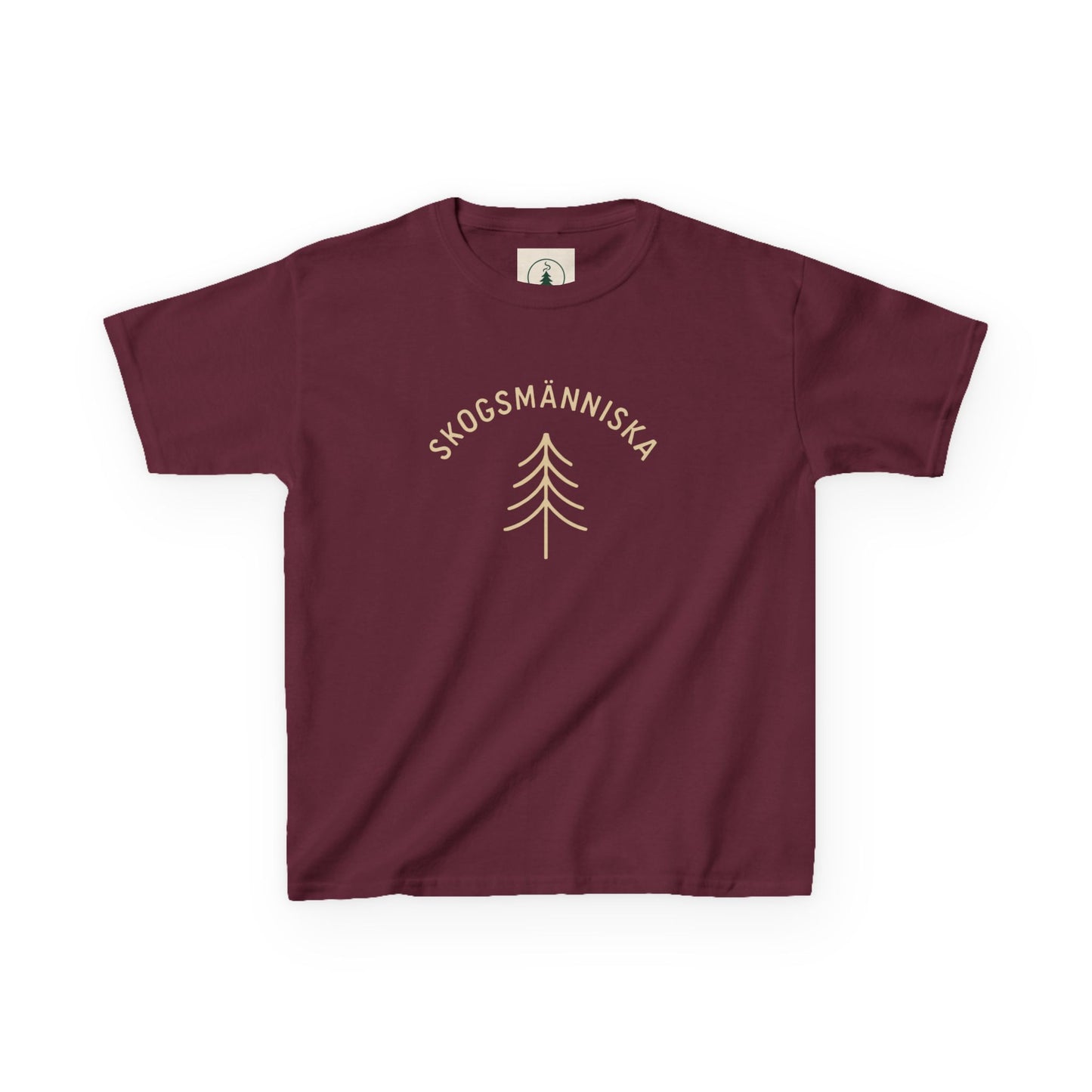 Skogsman Kids Tee - Nature-Inspired Heavy Cotton T-Shirt for Adventurous Young Explorers