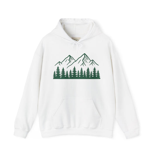 Mountain & Pine Unisex Heavy Blend™ Hooded Sweatshirt - Nature Inspired Comfort