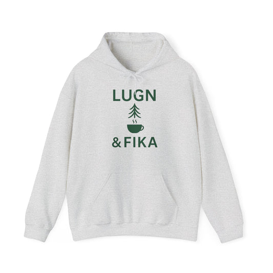 Cozy Coffee Lover's Sweatshirt - Lugn & Fika Inspired, Unisex Hoodie, Gift for Coffee Enthusiasts, Perfect for Relaxing Days, Ideal for