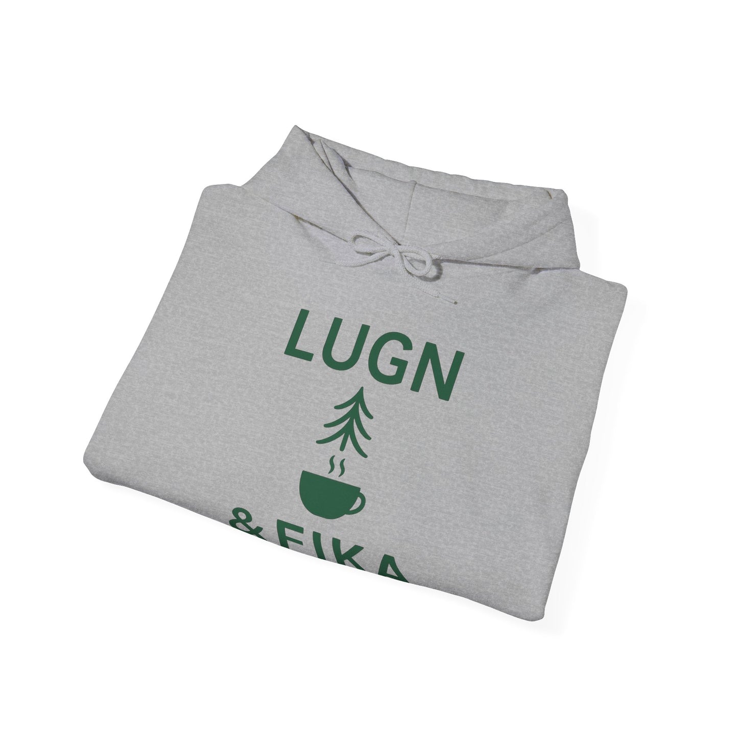 Cozy Coffee Lover's Sweatshirt - Lugn & Fika Inspired, Unisex Hoodie, Gift for Coffee Enthusiasts, Perfect for Relaxing Days, Ideal for