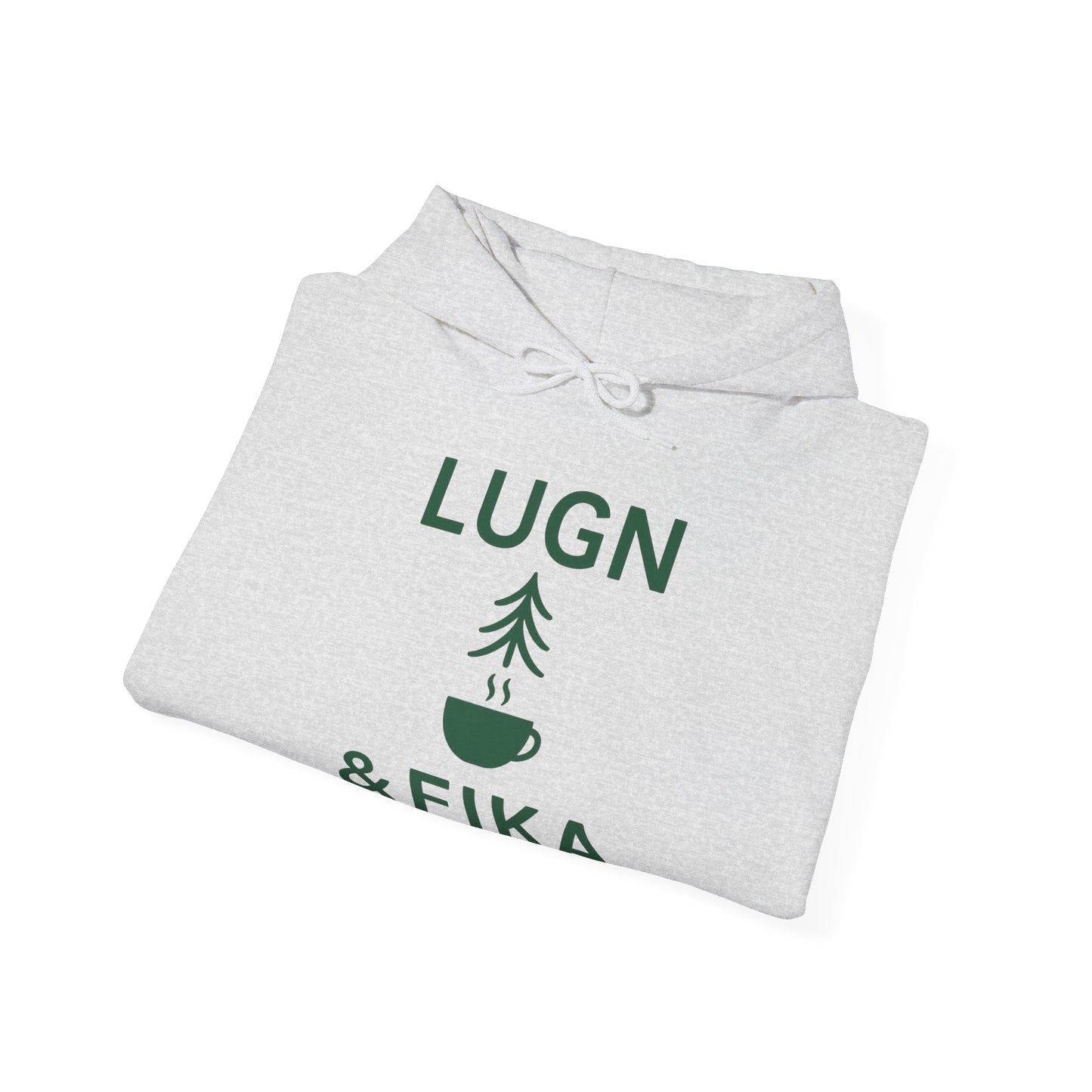 Cozy Coffee Lover's Sweatshirt - Lugn & Fika Inspired, Unisex Hoodie, Gift for Coffee Enthusiasts, Perfect for Relaxing Days, Ideal for