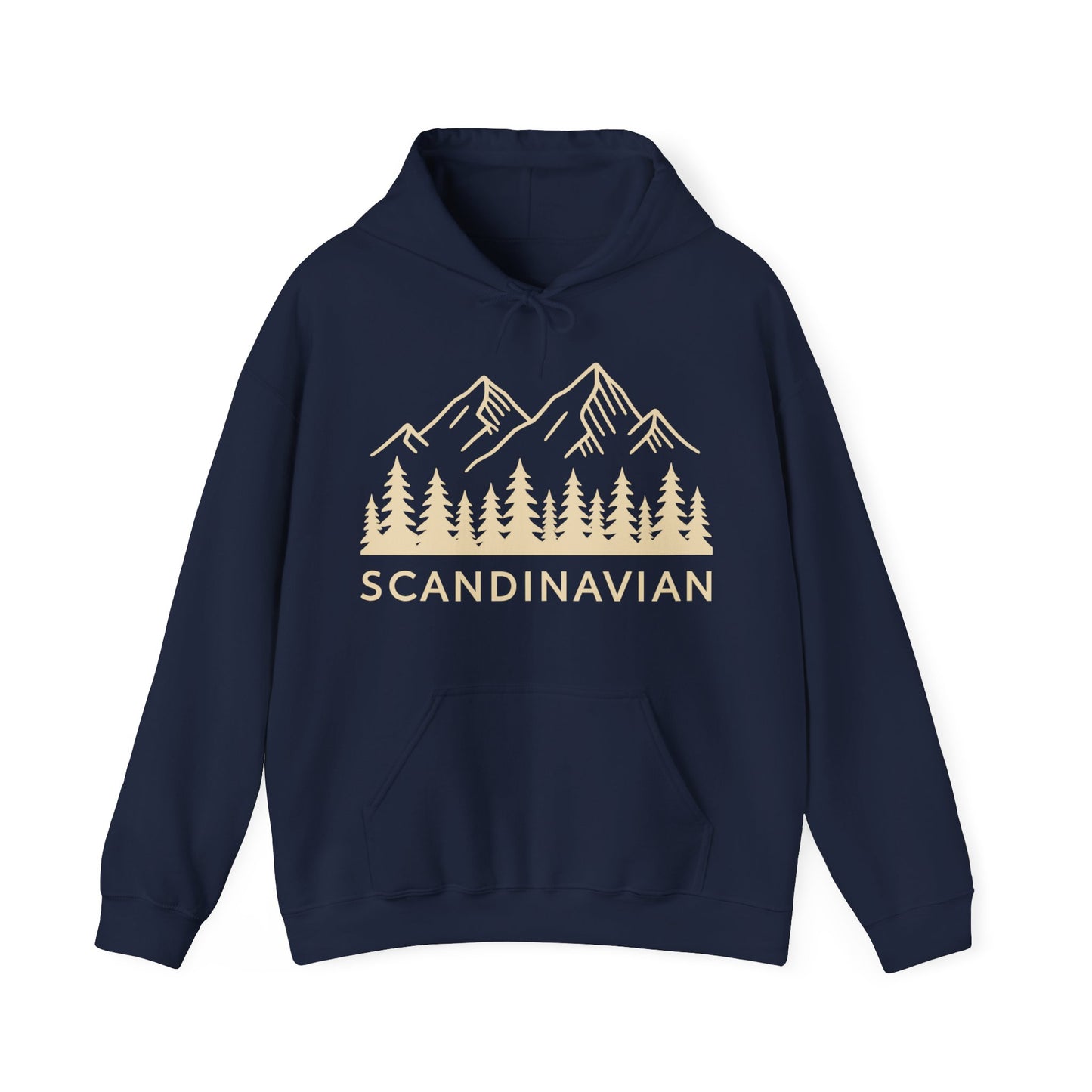 Scandinavian Mountains Unisex Hoodie - Cozy Nature Sweatshirt for Adventure Lovers