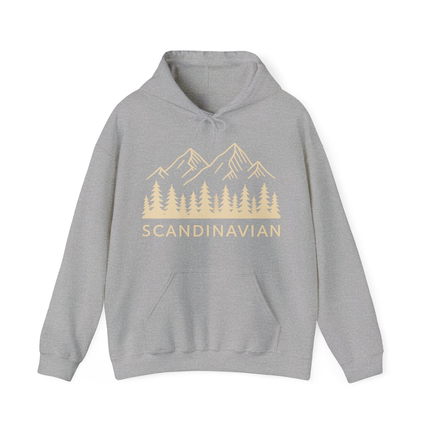 Scandinavian Mountains Unisex Hoodie - Cozy Nature Sweatshirt for Adventure Lovers