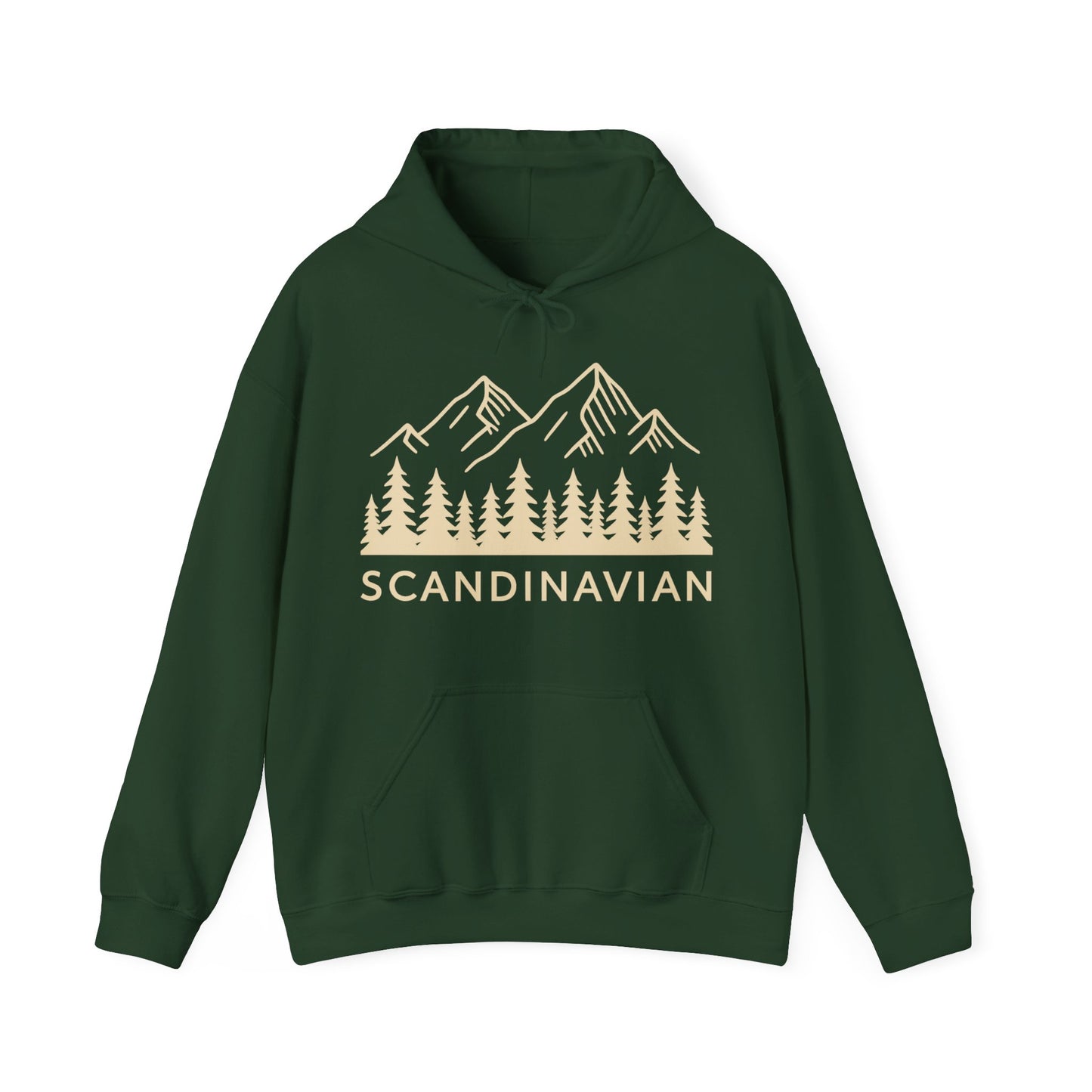 Scandinavian Mountains Unisex Hoodie - Cozy Nature Sweatshirt for Adventure Lovers