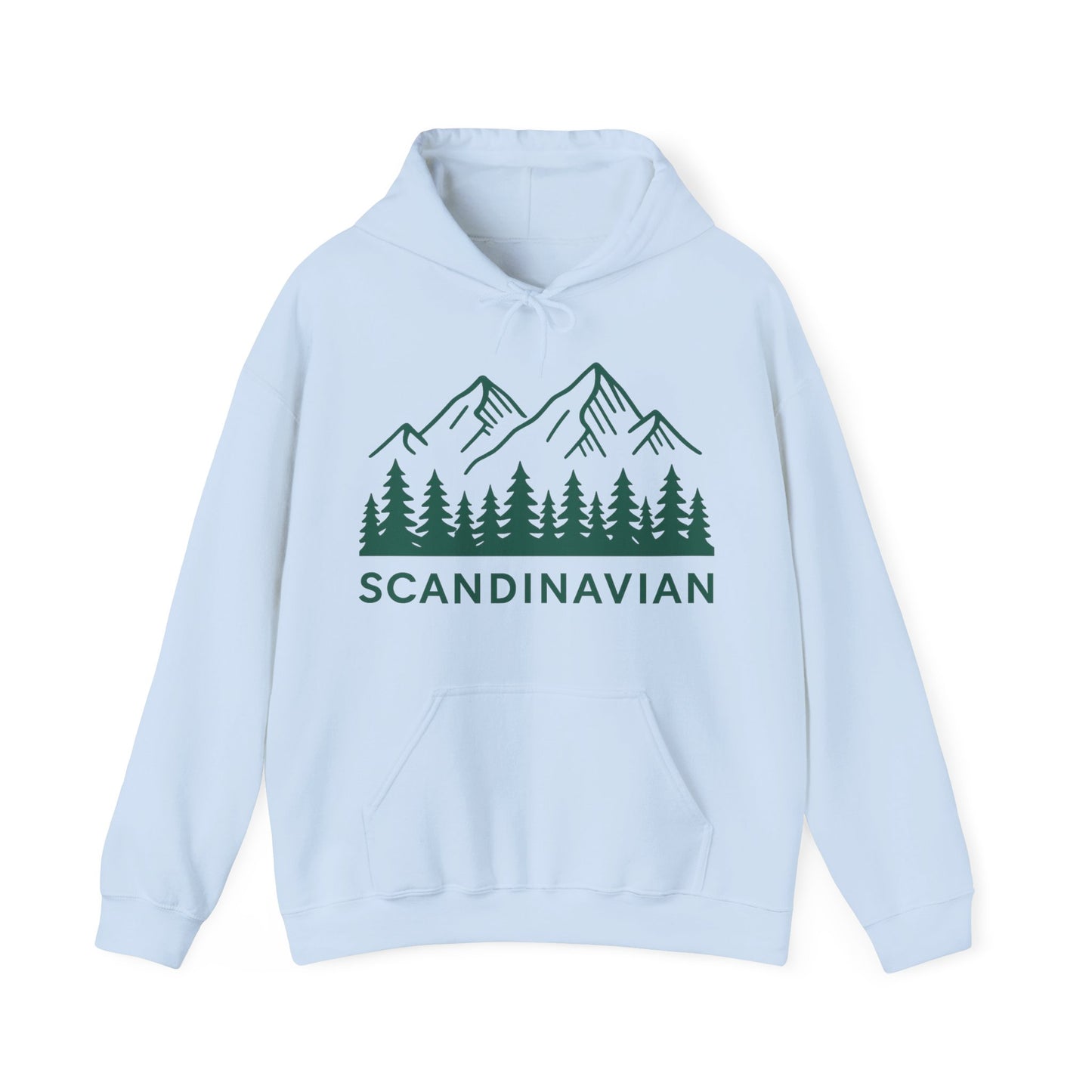 Scandinavian Mountains Unisex Hoodie - Cozy Outdoor Apparel