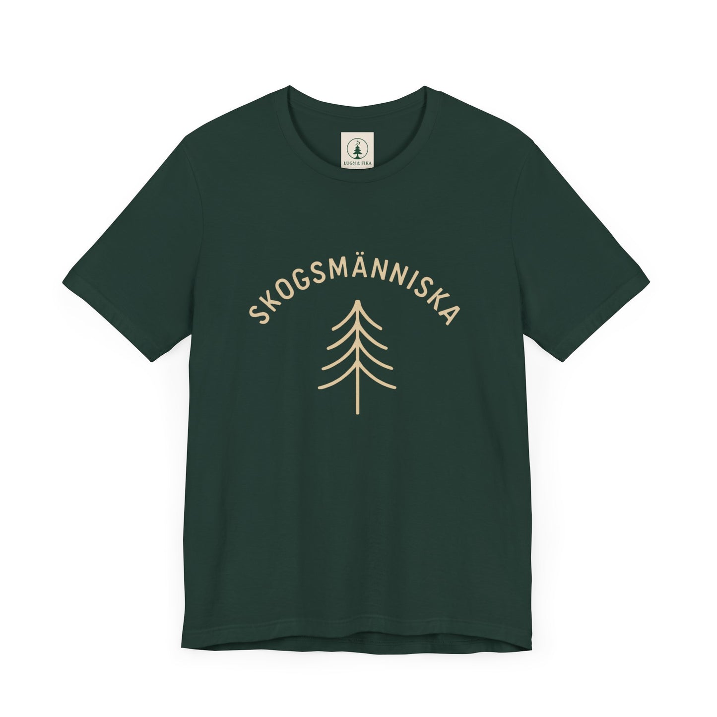 SkogsMänniskas Unisex Short Sleeve Tee – Nature-Inspired Casual Wear