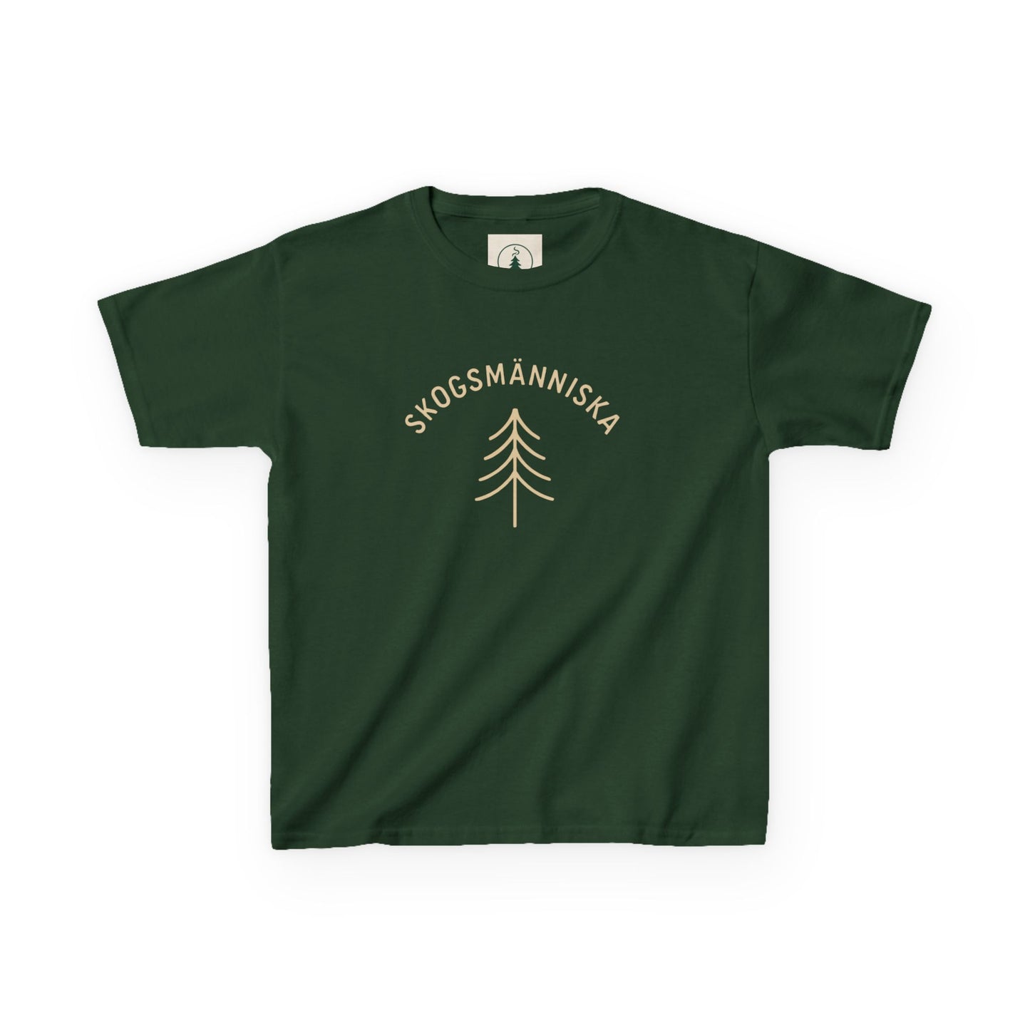 Skogsman Kids Tee - Nature-Inspired Heavy Cotton T-Shirt for Adventurous Young Explorers
