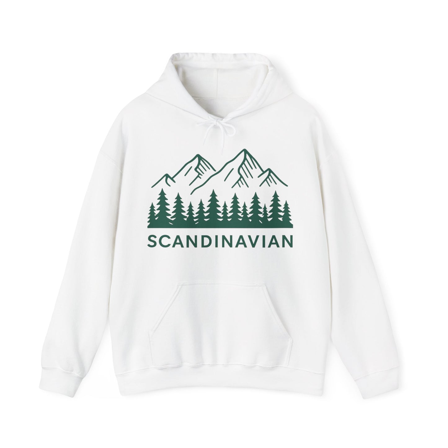 Scandinavian Mountains Unisex Hoodie - Cozy Outdoor Apparel