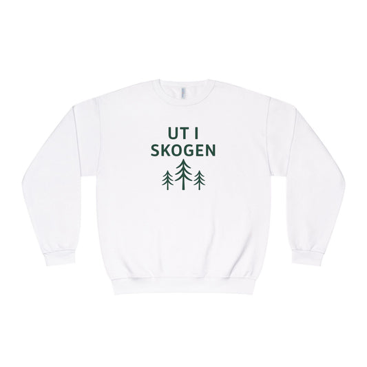 Cozy Unisex Sweatshirt - 'Ut I Skogen' Forest Tee, Nature Lover Gift, Hiking Apparel, Eco-Friendly Clothing, Outdoor Adventure Wear