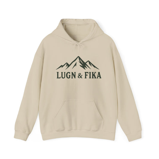 LUGN & FIKA Unisex Heavy Blend Hooded Sweatshirt - Cozy Mountain Vibes