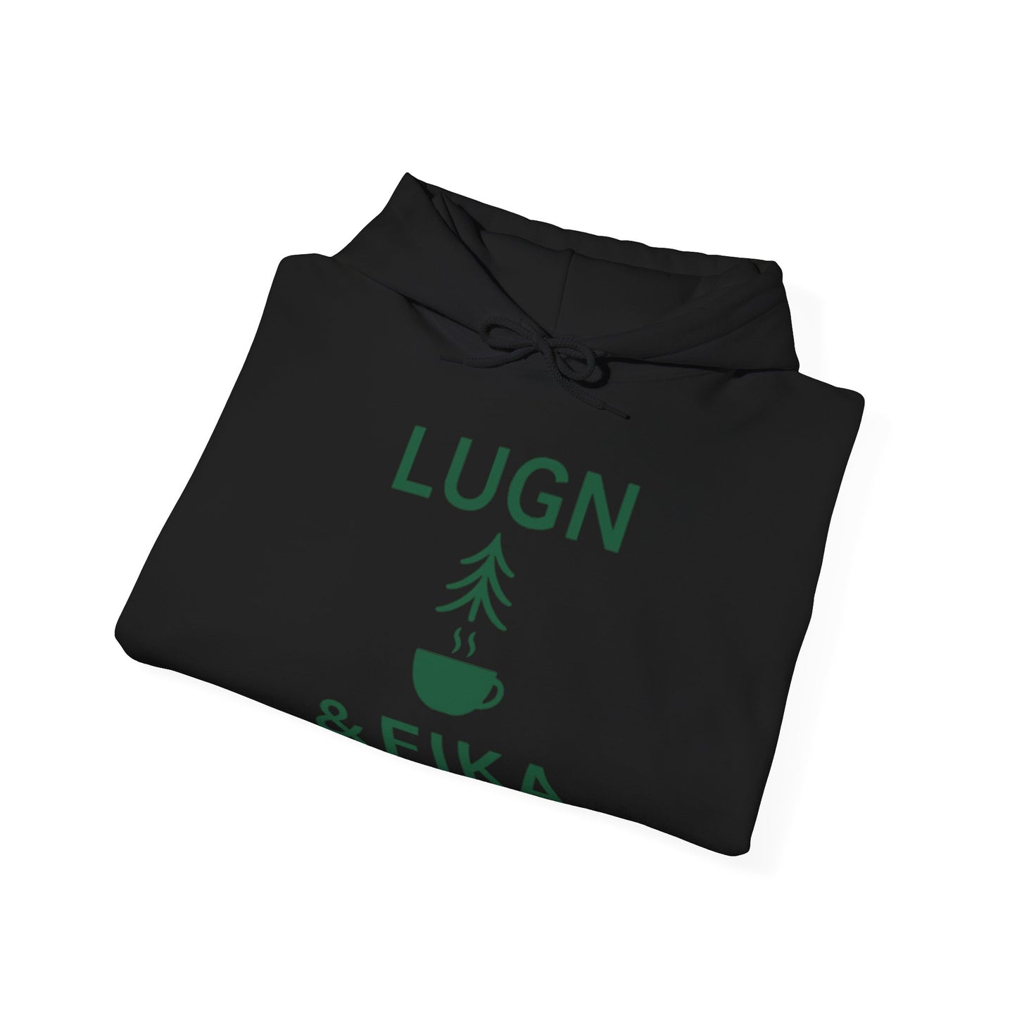 Cozy Coffee Lover's Sweatshirt - Lugn & Fika Inspired, Unisex Hoodie, Gift for Coffee Enthusiasts, Perfect for Relaxing Days, Ideal for