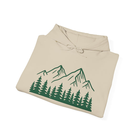 Mountain & Pine Unisex Heavy Blend™ Hooded Sweatshirt - Nature Inspired Comfort
