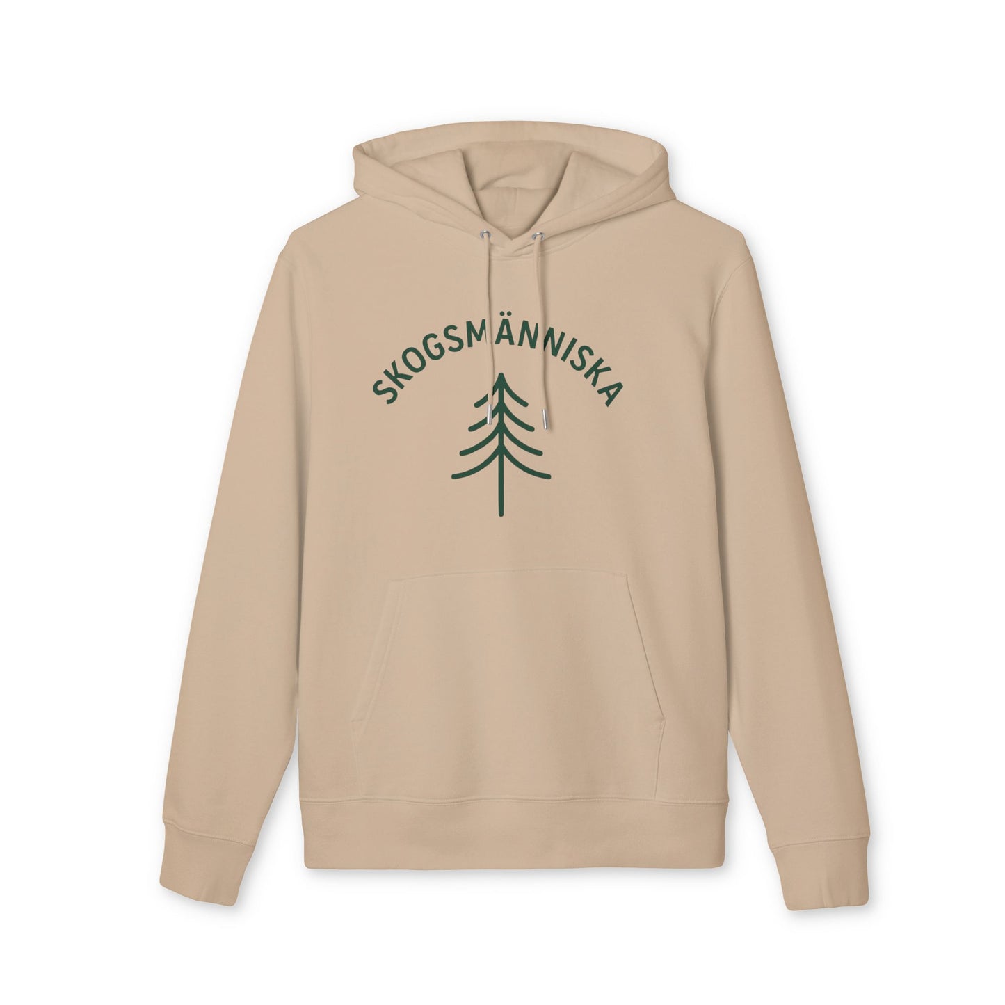 Skogsmänniska Nature-Inspired Hoodie, Cozy Sweatshirt for Outdoor Lovers, Perfect for Camping, Hiking, Gifts for Adventurers, Unisex Hoodie