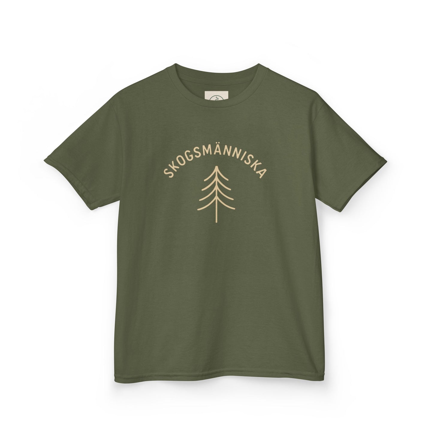 Skogsman Kids Tee - Nature-Inspired Heavy Cotton T-Shirt for Adventurous Young Explorers