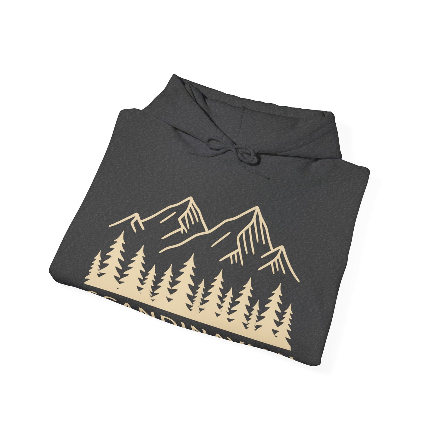 Scandinavian Mountains Unisex Hoodie - Cozy Nature Sweatshirt for Adventure Lovers