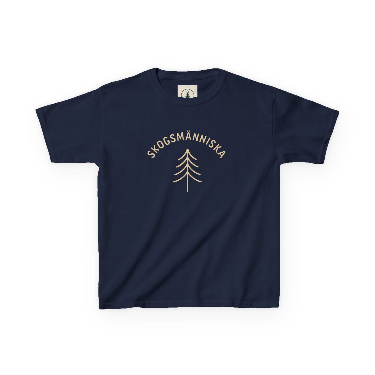 Skogsman Kids Tee - Nature-Inspired Heavy Cotton T-Shirt for Adventurous Young Explorers