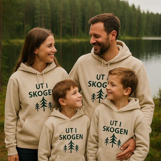 Cozy Unisex Sweatshirt - 'Ut I Skogen' Forest Tee, Nature Lover Gift, Hiking Apparel, Eco-Friendly Clothing, Outdoor Adventure Wear
