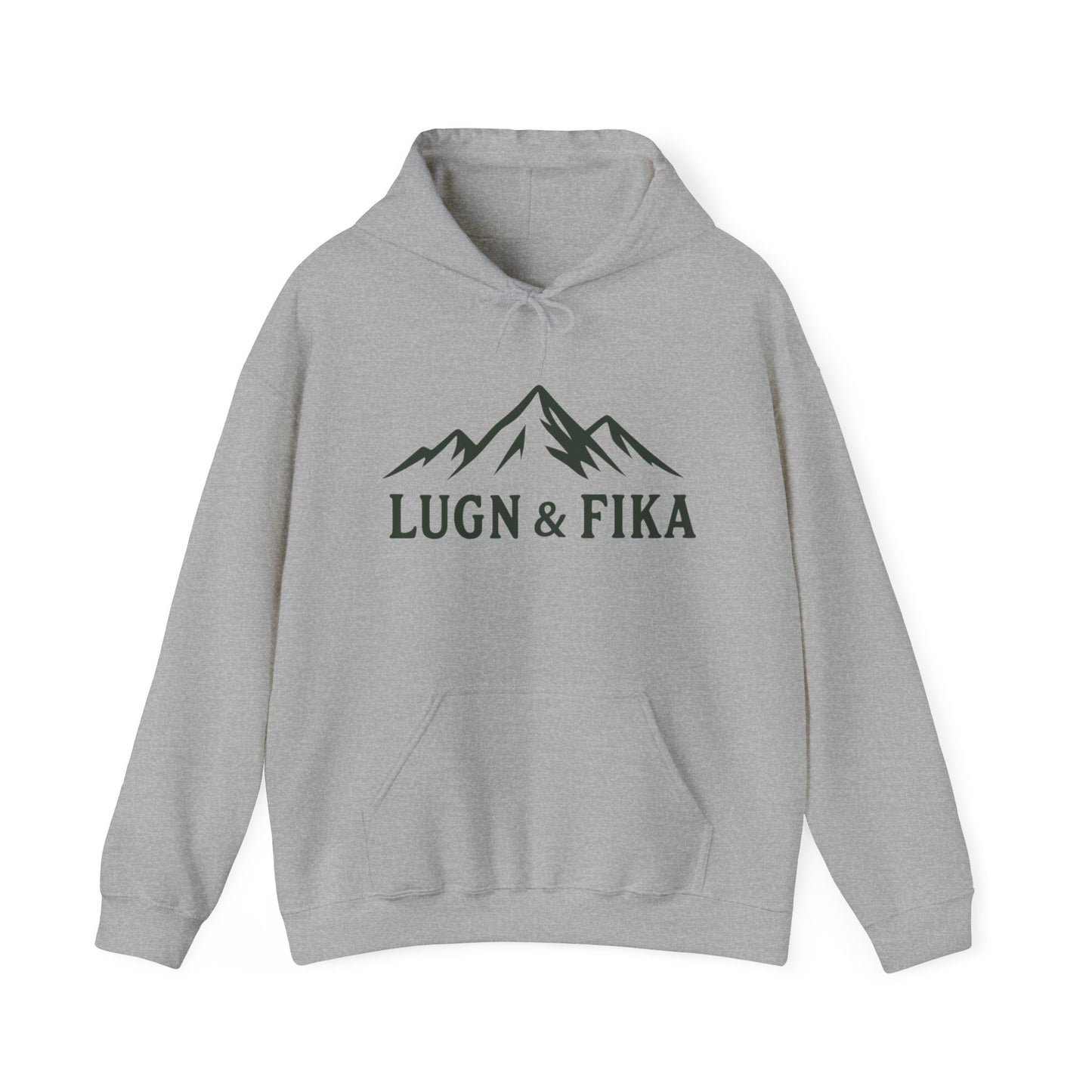 LUGN & FIKA Unisex Heavy Blend Hooded Sweatshirt - Cozy Mountain Vibes