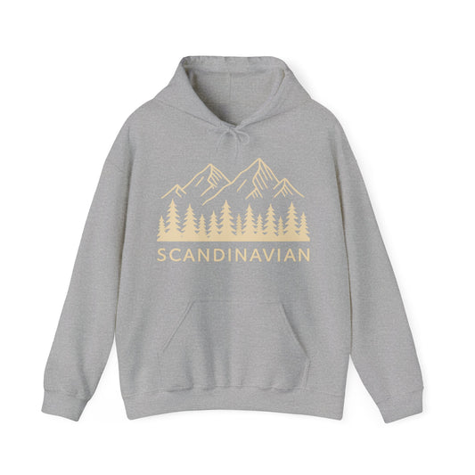 Scandinavian Mountains Unisex Hoodie - Cozy Nature Sweatshirt for Adventure Lovers