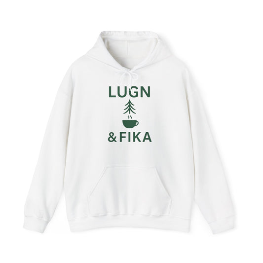 Cozy Coffee Lover's Sweatshirt - Lugn & Fika Inspired, Unisex Hoodie, Gift for Coffee Enthusiasts, Perfect for Relaxing Days, Ideal for