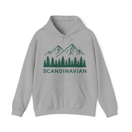 Scandinavian Mountains Unisex Hoodie - Cozy Outdoor Apparel