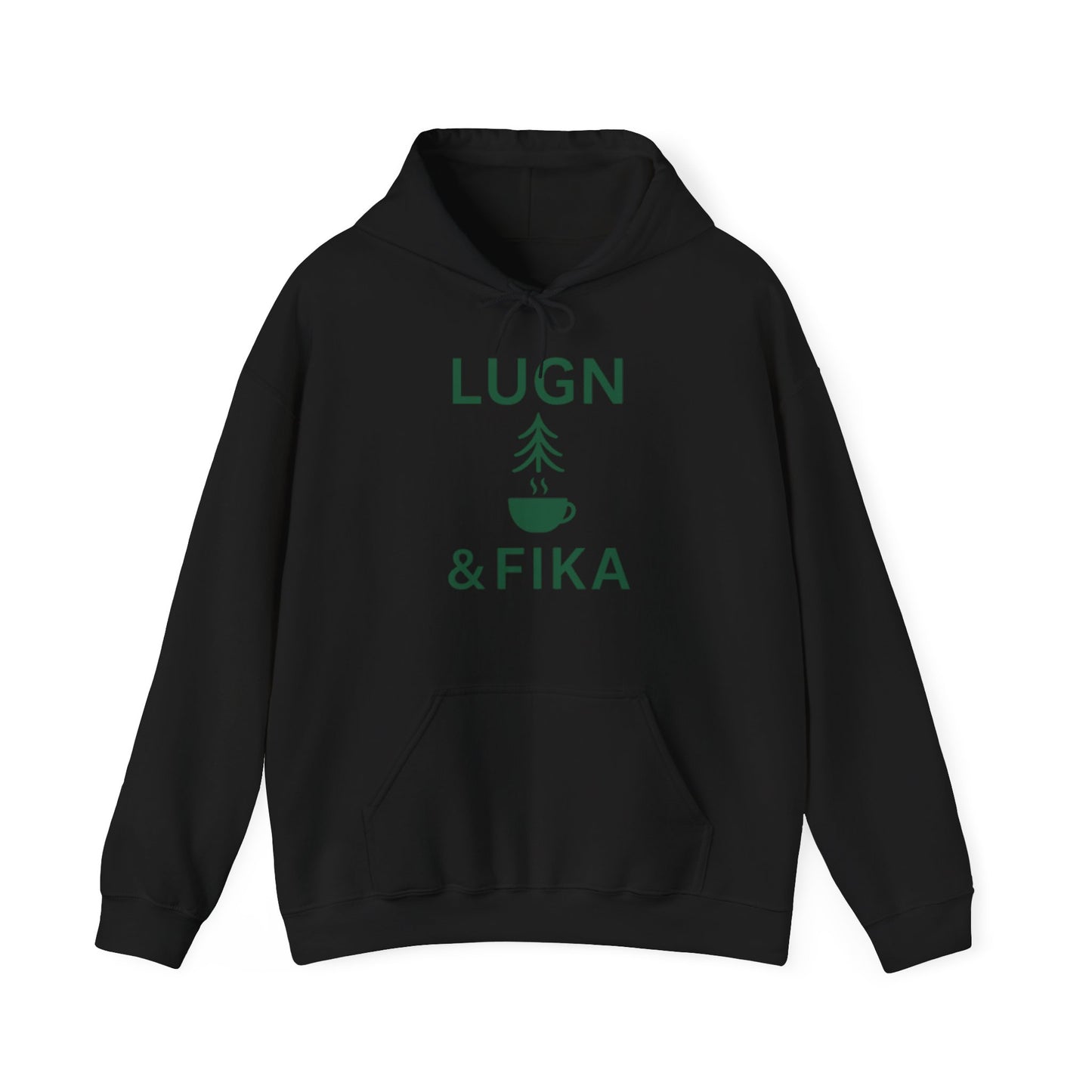 Cozy Coffee Lover's Sweatshirt - Lugn & Fika Inspired, Unisex Hoodie, Gift for Coffee Enthusiasts, Perfect for Relaxing Days, Ideal for