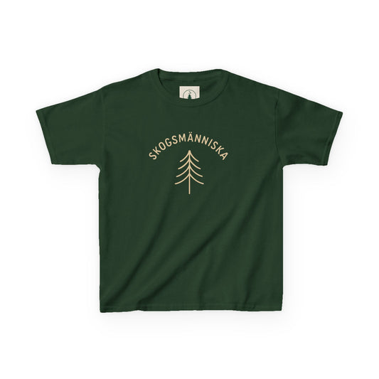 Skogsman Kids Tee - Nature-Inspired Heavy Cotton T-Shirt for Adventurous Young Explorers